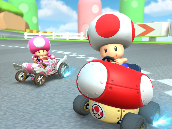 Controlling Mario Kart Tour is easy — your car will move forward automatically and you use the left and right sides of the touch screen to steer. I prefer advanced mode, because drifting can give you an extra speed boost.