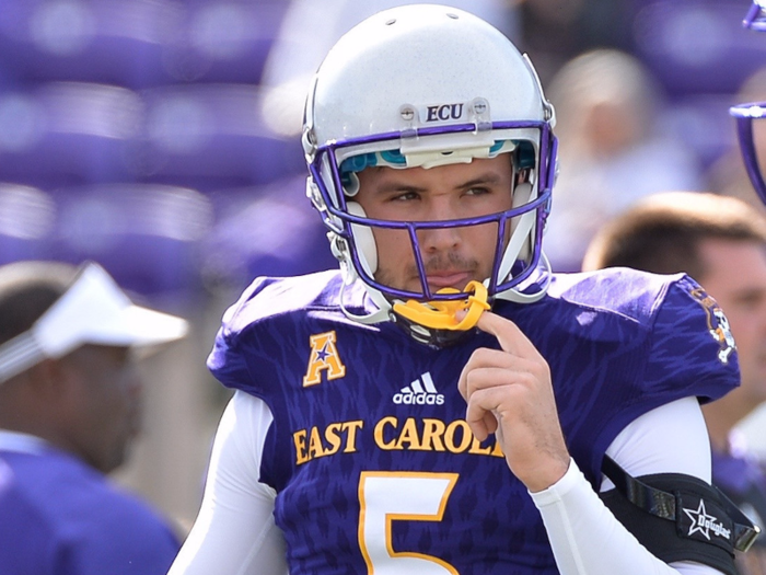 After winning a title at Northwestern Mississippi, Minshew transferred to East Carolina University. Minshew expected to be the third-string quarterback but quickly found himself playing when one quarterback was moved to running back, and the other got injured.