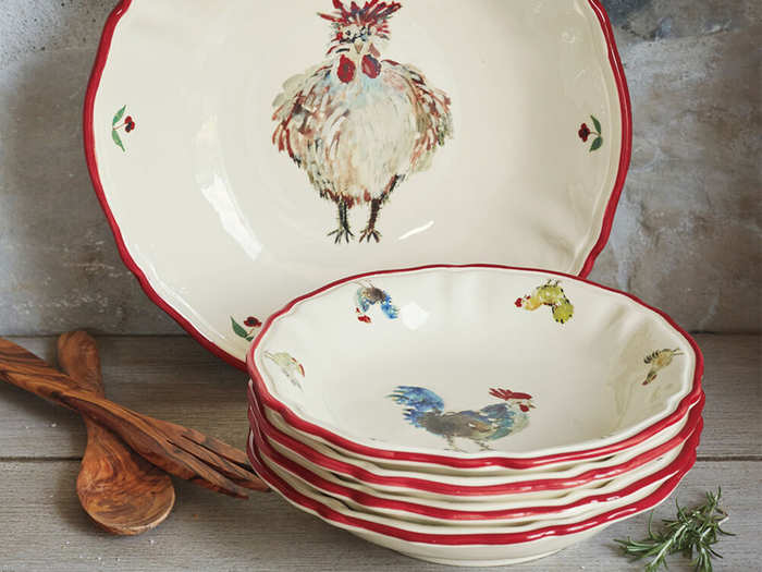 Jacques Pépin Collection Chickens Pasta Bowls