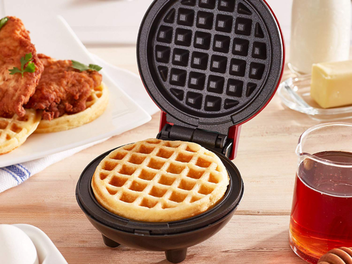 A tiny waffle maker