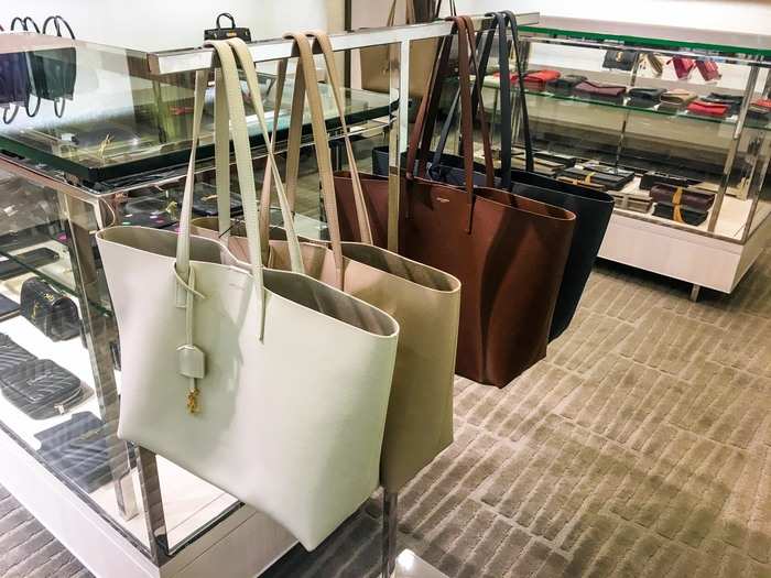 These simple, classy totes caught my eye.