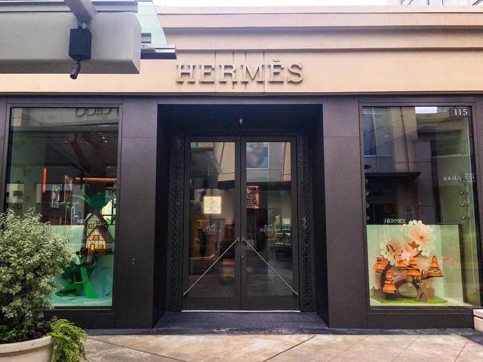 When I went into the Hermes store, a representative followed me around to make sure I didn