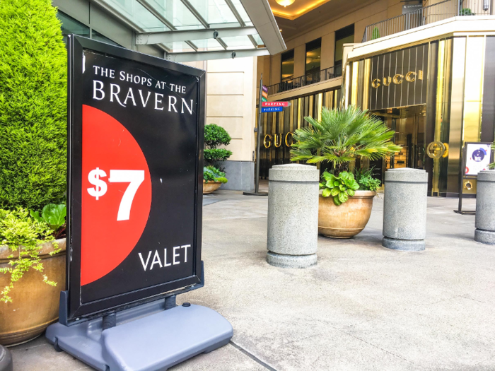 I was excited that I could afford the $7 valet parking, even though I don