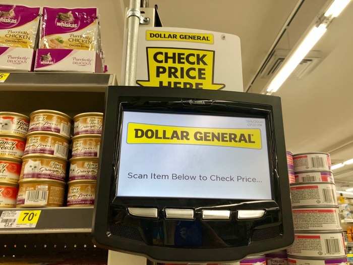 Plus there was a handy scanner to help people check prices on different goods. Granted, this tool would not have been too useful in Dollar Tree, where almost everything is $1.