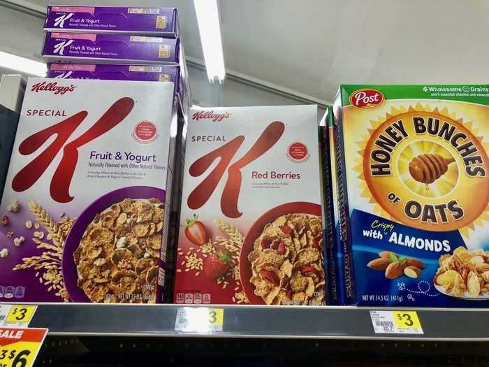 There were a lot of name-brand items here as well. We picked up some Special K cereal for about $3.