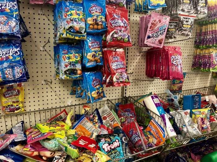 We also determined that Dollar Tree was probably the best place to stop to pick up some candy. For $1 a pack and with all the name-brands, you could not do better.