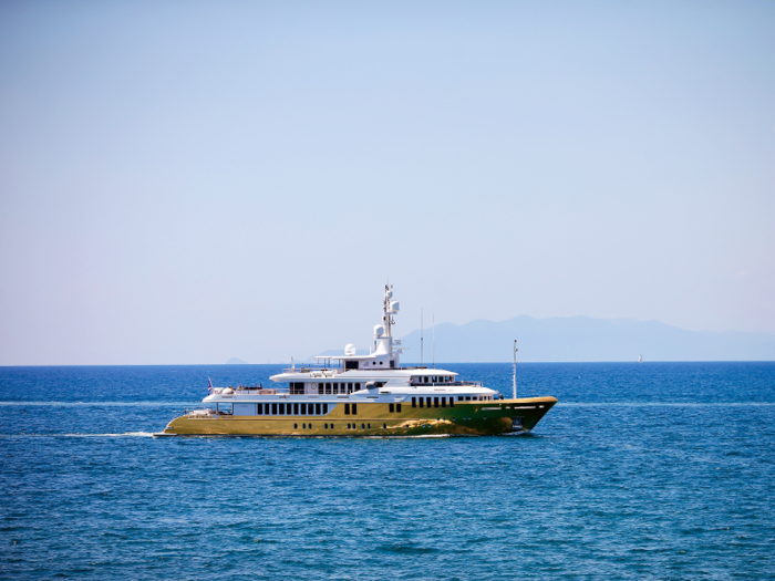 The yacht can accommodate 12 guests and 12 crew members.