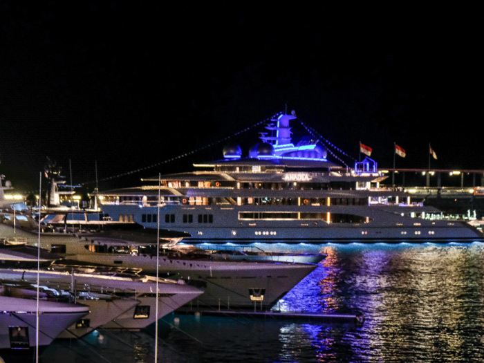 More than $4.3 billion worth of yachts were gathered in Monaco