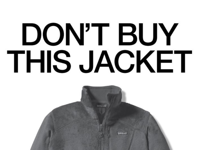 Patagonia told consumers not to buy its clothes.