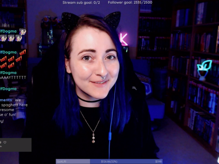 "AFKayt," 32, is a stay-at-home mom and a variety streamer on Twitch three days a week, where she gives makeup tutorials, plays games like "Overwatch," or learns to play the ukulele.