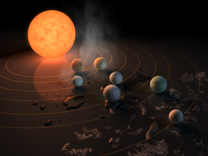 However, the TRAPPIST-1 star spews an onslaught of high-energy particles onto its orbiting planets.