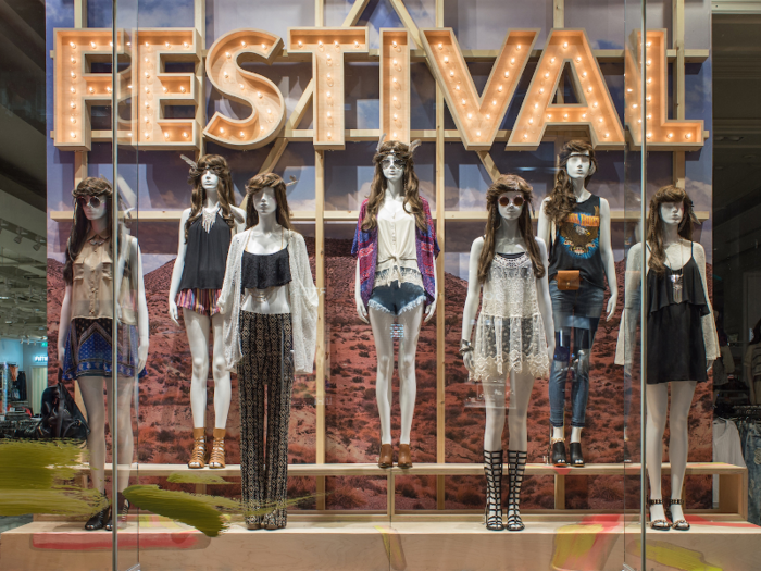 Its next big frontier was festival wear for events like Coachella. It rolled out festival styles in 2014.