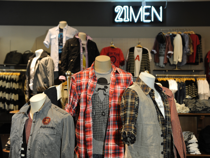 It also started to expand its menswear lines, which it first debuted in select stores in 2006.