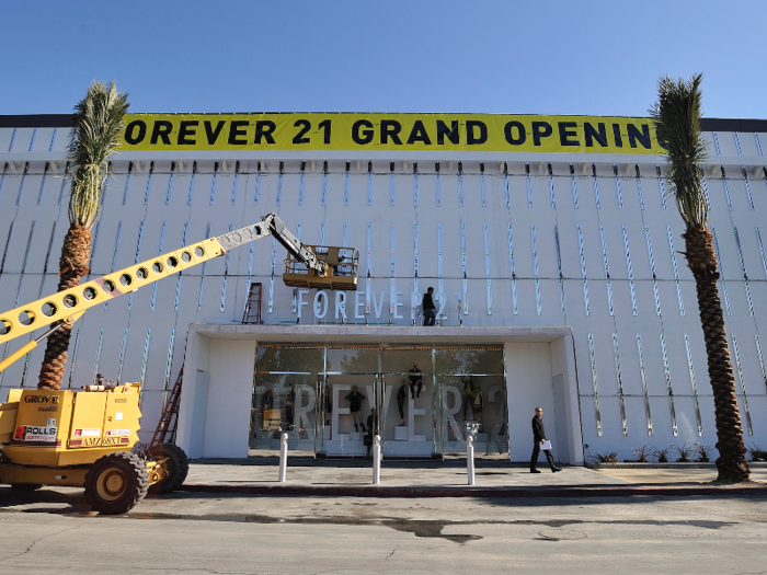 Meanwhile, Forever 21 continued to open stores, taking over empty storefronts in malls around the nation.