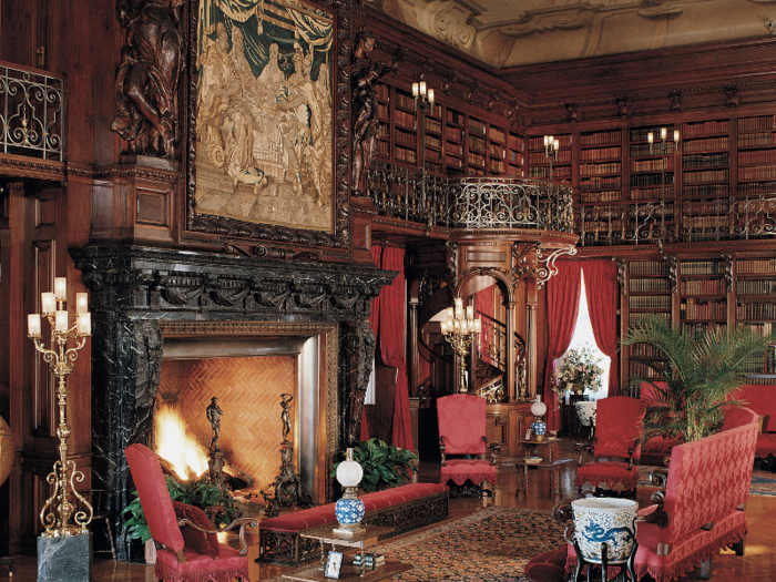 ... and of the library. According to the Biltmore website, from 1875 to 1914, Vanderbilt read around 81 books a year.