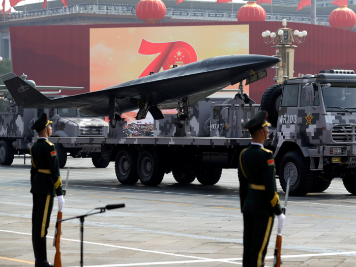 The DR-8 supersonic drone showed up to the parade, too.