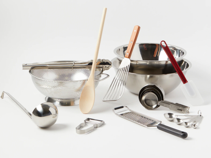 A set of kitchen tools and utensils that will actually last