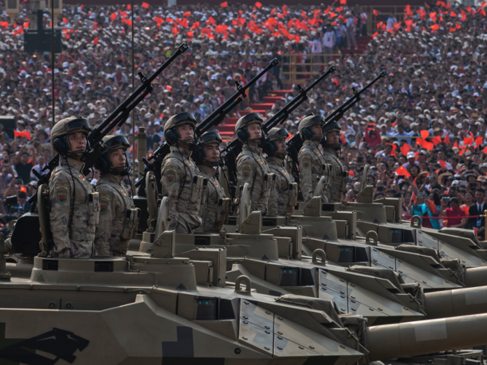 And 1,243 miles to the north, China carried on its celebrations with an impressive hours-long military parade that showcased its military prowess and technology.