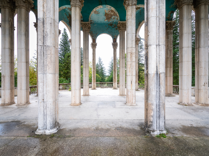 The ruins of this once-grand resort spa are now mostly abandoned, though visitors do frequent the location to snap photos of its crumbling structures. The buildings are also now home to a community of refugees.