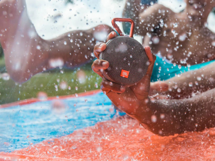 A portable and waterproof speaker