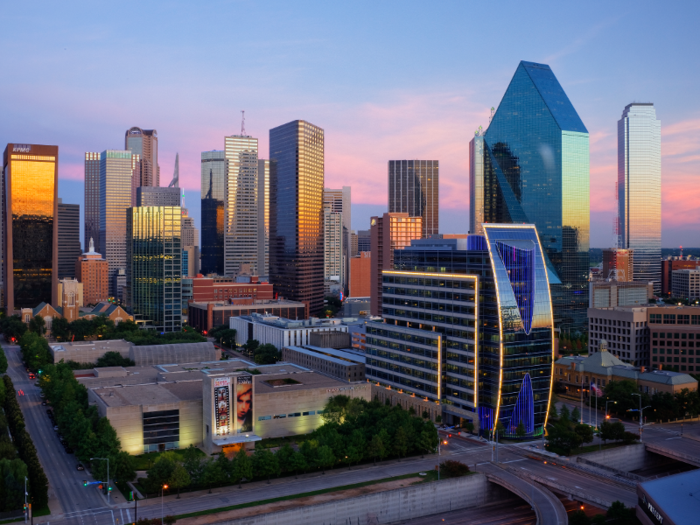 7. Dallas, Texas, has the most open positions for healthcare and construction jobs.