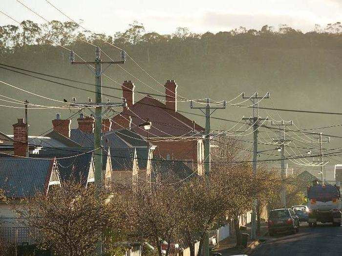 9. Power lines near the home