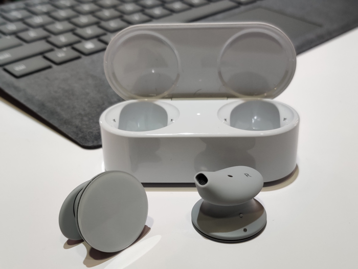 Surface Buds wireless earbuds.