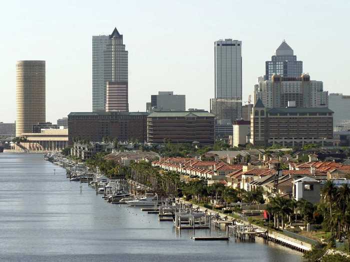 13. Tampa-St. Petersburg-Clearwater had net migration of 344,163 between 2010 and 2018 — 12.4% of the metro