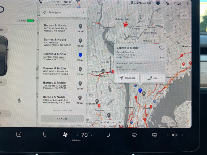 Built-in navigation gave the Model 3