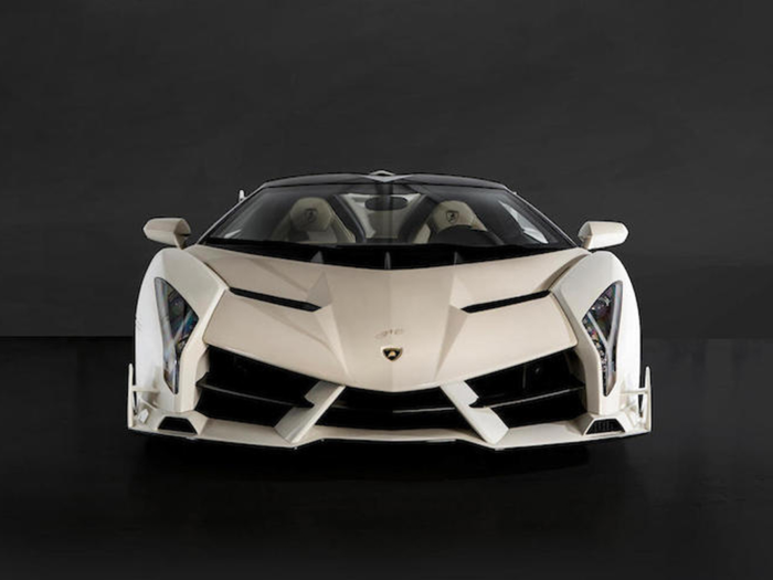 This was the seventh of nine Lamborghini Veneno Roadsters made.