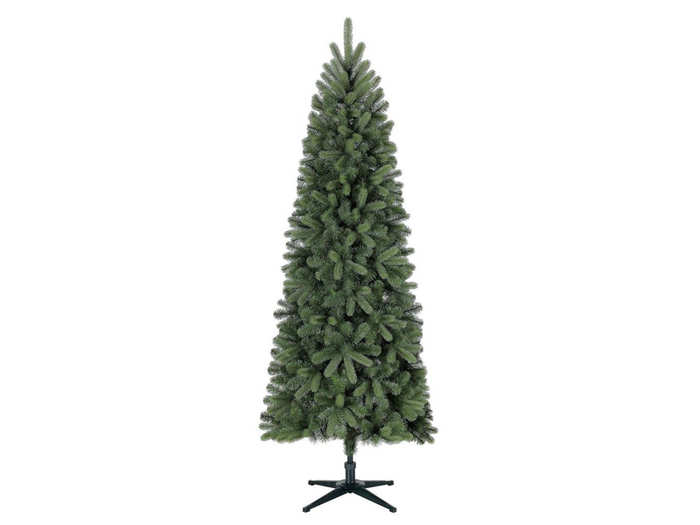 A slim fir Christmas tree