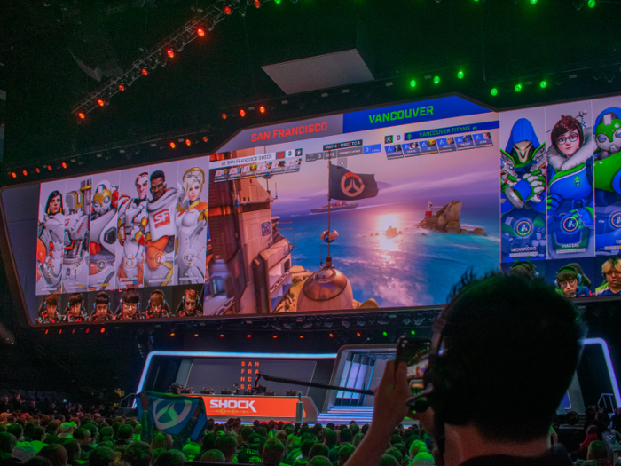 Compared to playing on my monitor at home, seeing the best Overwatch players in the world competing on the big screen was awe-inspiring.