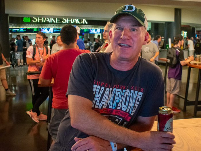 Their father, Dave Rakauskas, felt the same way. Though he said his understanding of the game was likely a "3.5 out of 10," the excitement surrounding the game kept him interested. "The energy is tremendous, the amount of people here, everyone wearing the jerseys — it