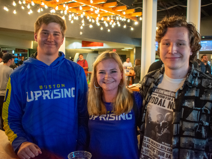 The Rakauskas siblings, who came down for the Grand Finals from Boston, agreed that their love of other sports had translated over to OWL, beginning with their support of Boston Uprising. "It