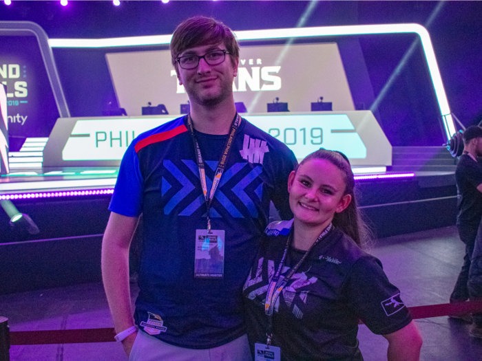 Like any sport, OWL has its die-hard fans. Maggie Butner and Kyle Bellmay were attending the Grand Finals for the second straight year, taking in the event from the front row. “The fan experience is on par with anything you’d see in the NHL or NBA,” Kyle said.