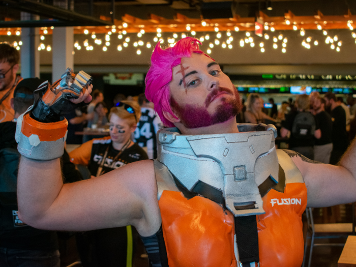 Tom Morris, who cosplays as Zarya, loved the energy that the Grand Finals brought out in fans. "It feels like you at just another sporting event. Like you