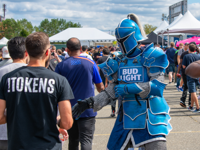 The Bud Knight was also in attendance.