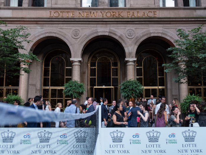 In August, the hotel hosts its annual Palace Invitational in its iconic courtyard, a sort of pre-party for the US Open where some of the world