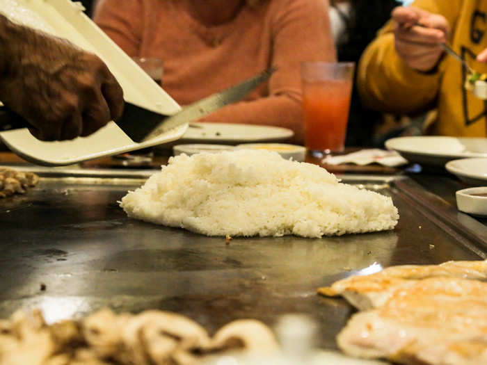 Next, it was time for the famous chicken fried rice. I