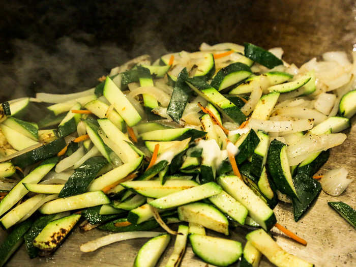 I watched as Chef Haque flicked spoonfuls of butter onto the grilling vegetables. He narrated each ingredient that went onto the grill top. "Soy sauce! Butter! Sesame seeds!"