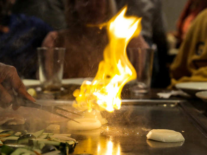 Eventually, the flames did come out of the top of the cone. But before I had time to marvel at Chef Haque