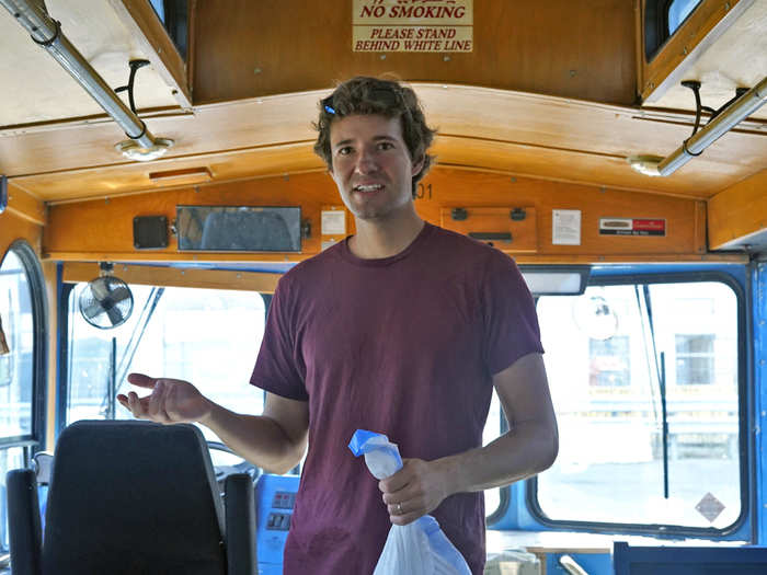 David deals with paperwork at home and commutes to Red Hook about three times a week to clean and maintain his vehicles.