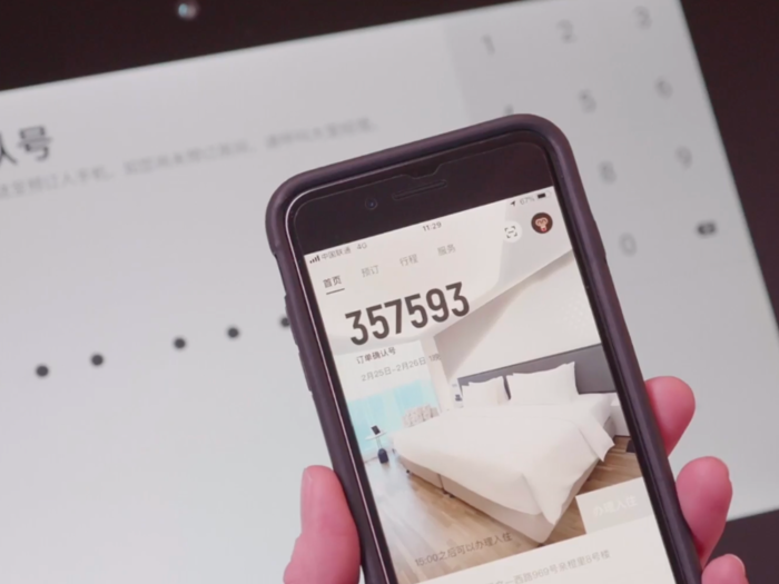 Chinese users with the FlyZoo app are able to book rooms directly from their phone, where they can choose their floor and the direction the room faces.