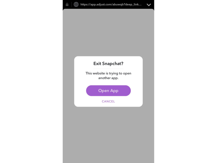 The action will automatically trigger Snapchat to open Spotify. So as long as you have both apps downloaded on your phone, you should only have to click "open app" to switch over ...