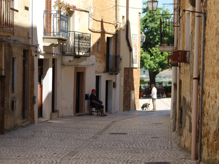 When I did see signs of life, the people in Sambuca definitely fitted into the senior citizen category. They were often seen sitting on chairs in the street, whiling away the hours.