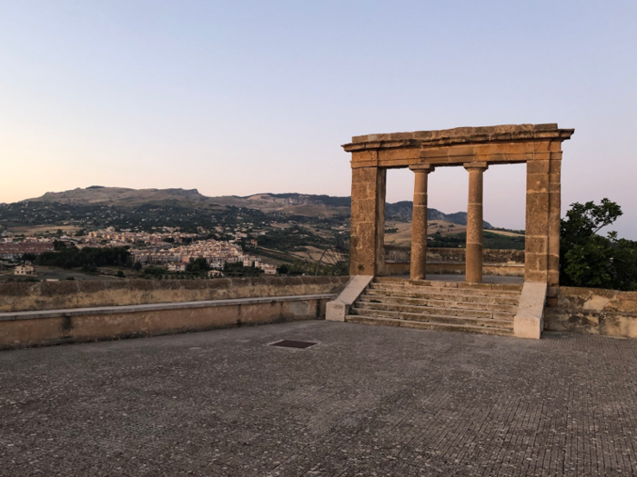 On my first night in Sambuca, I wandered up the street to the Terrazzo Belvedere — an observation deck with stunning views of the surrounding countryside. With the sun setting over the Sicilian hills, I was astonished to have the terrace entirely to myself.