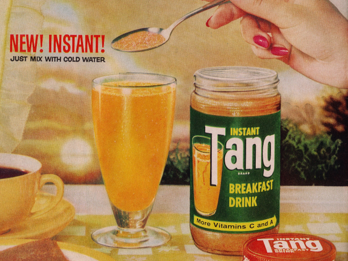 Tang drink mix is associated with 1960s space travel, even though it wasn