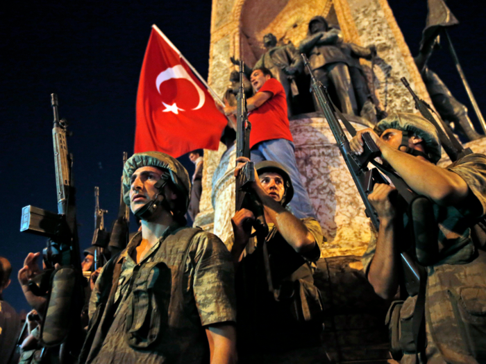 Turkey has also dealt with several military coups throughout the years.