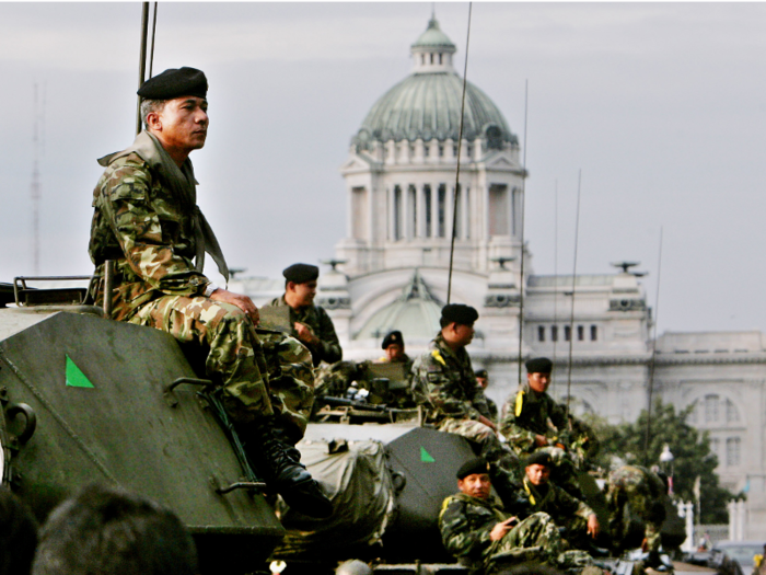 Thailand has had a staggering number of military coups over the years.