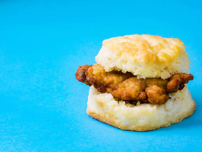 The biscuit looked plumper and taller, and the chicken just looked a lot more real.